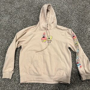 Nickelodeon Beige Spongebob Hoodie, Boys XL